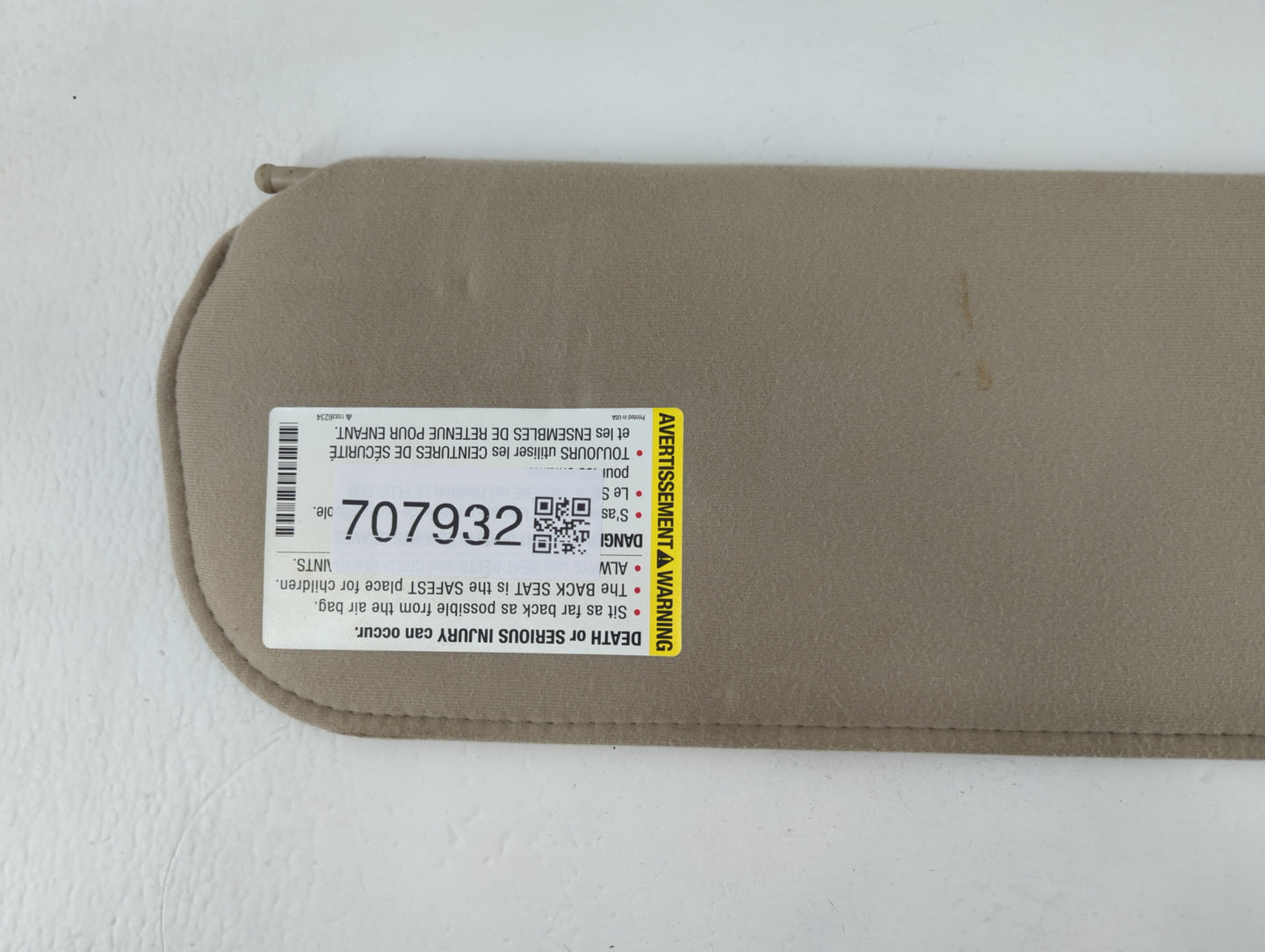 2003-2019 Gmc Savana 2500 Sun Visor Shade Replacement Passenger Right Mirror Fits OEM Used Auto Parts - Oemusedautoparts1.co