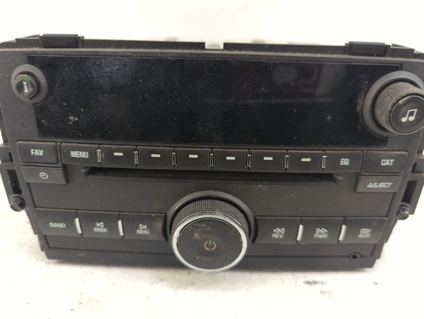 2010-2011 Gmc Sierra 1500 Radio AM FM Cd Player Receiver Replacement P/N:20918430 Fits Fits 2010 2011 OEM Used Auto Parts - 