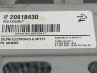 2010-2011 Gmc Sierra 1500 Radio AM FM Cd Player Receiver Replacement P/N:20918430 Fits Fits 2010 2011 OEM Used Auto Parts - 