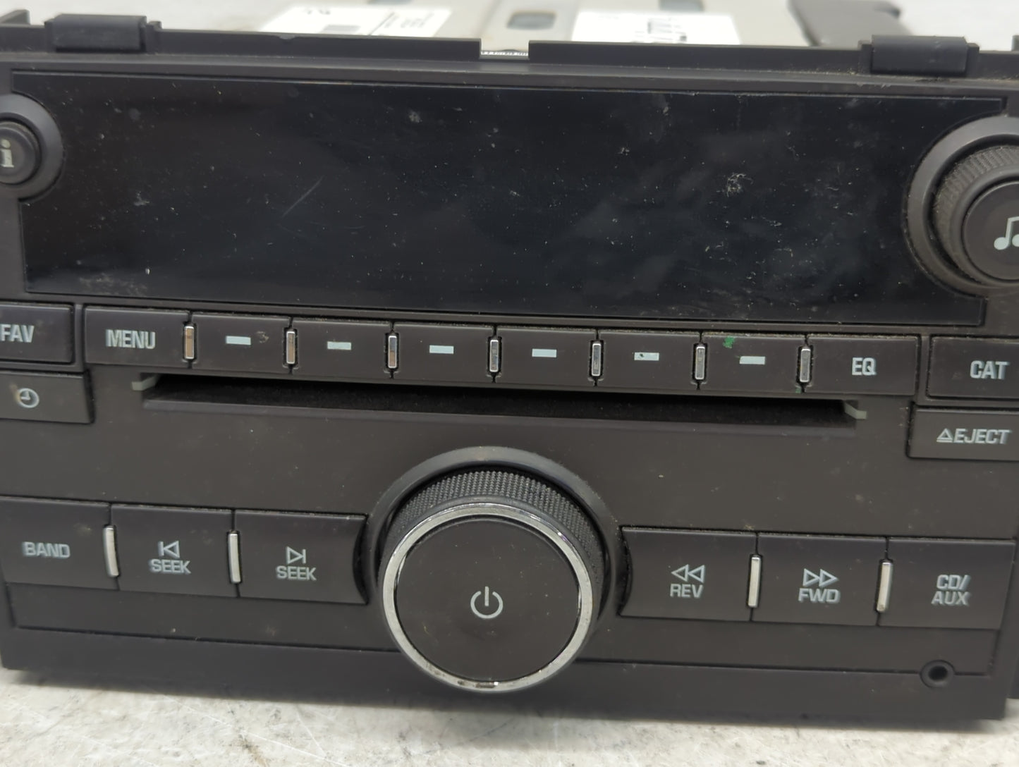2010-2011 Gmc Sierra 1500 Radio AM FM Cd Player Receiver Replacement P/N:25941137 28224654 Fits Fits 2010 2011 OEM Used Auto