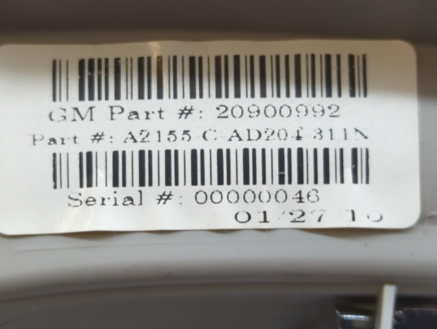 2010-2011 Gmc Terrain Overhead Console W/rear Climate Control Grey - Oemusedautoparts1.com