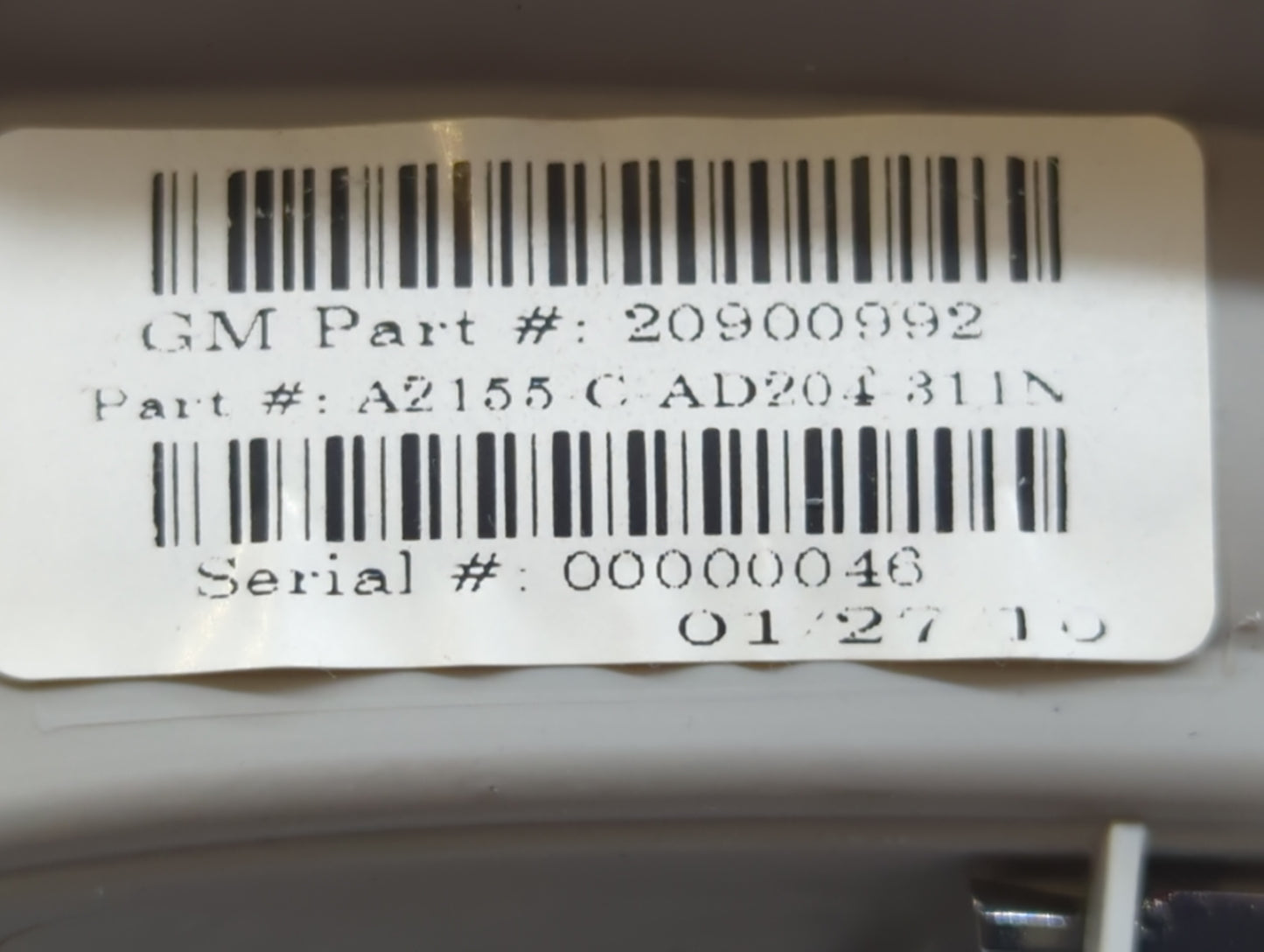 2010-2011 Gmc Terrain Overhead Console W/rear Climate Control Grey - Oemusedautoparts1.com