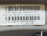 2010-2011 Gmc Terrain Overhead Console W/rear Climate Control Grey - Oemusedautoparts1.com