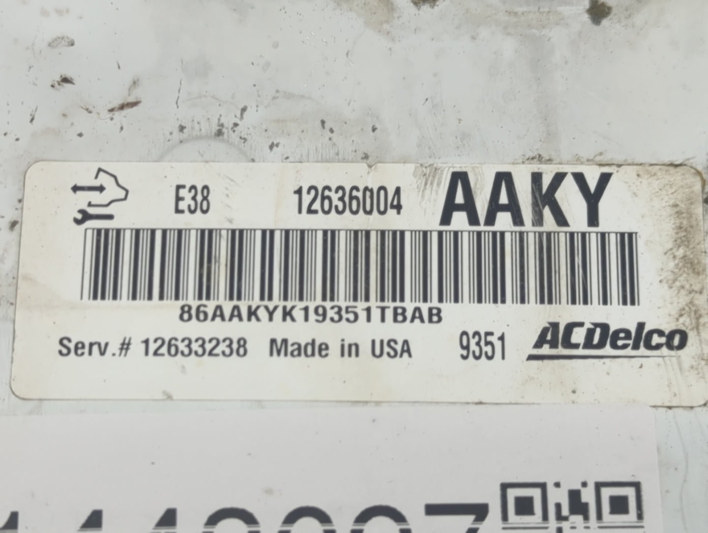 2009-2010 Gmc Yukon PCM Engine Control Computer ECU ECM PCU OEM P/N:12636004 Fits Fits 2009 2010 OEM Used Auto Parts - Oemus