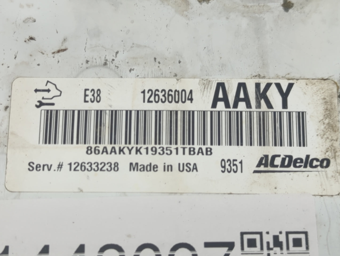 2009-2010 Gmc Yukon PCM Engine Control Computer ECU ECM PCU OEM P/N:12636004 Fits Fits 2009 2010 OEM Used Auto Parts - Oemus