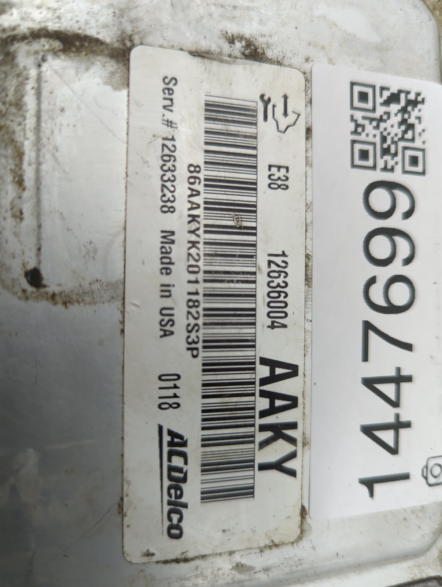 2010 Gmc Yukon PCM Engine Control Computer ECU ECM PCU OEM P/N:12636004 12633238, 86AAKYK201182S3P Fits OEM Used Auto Parts 