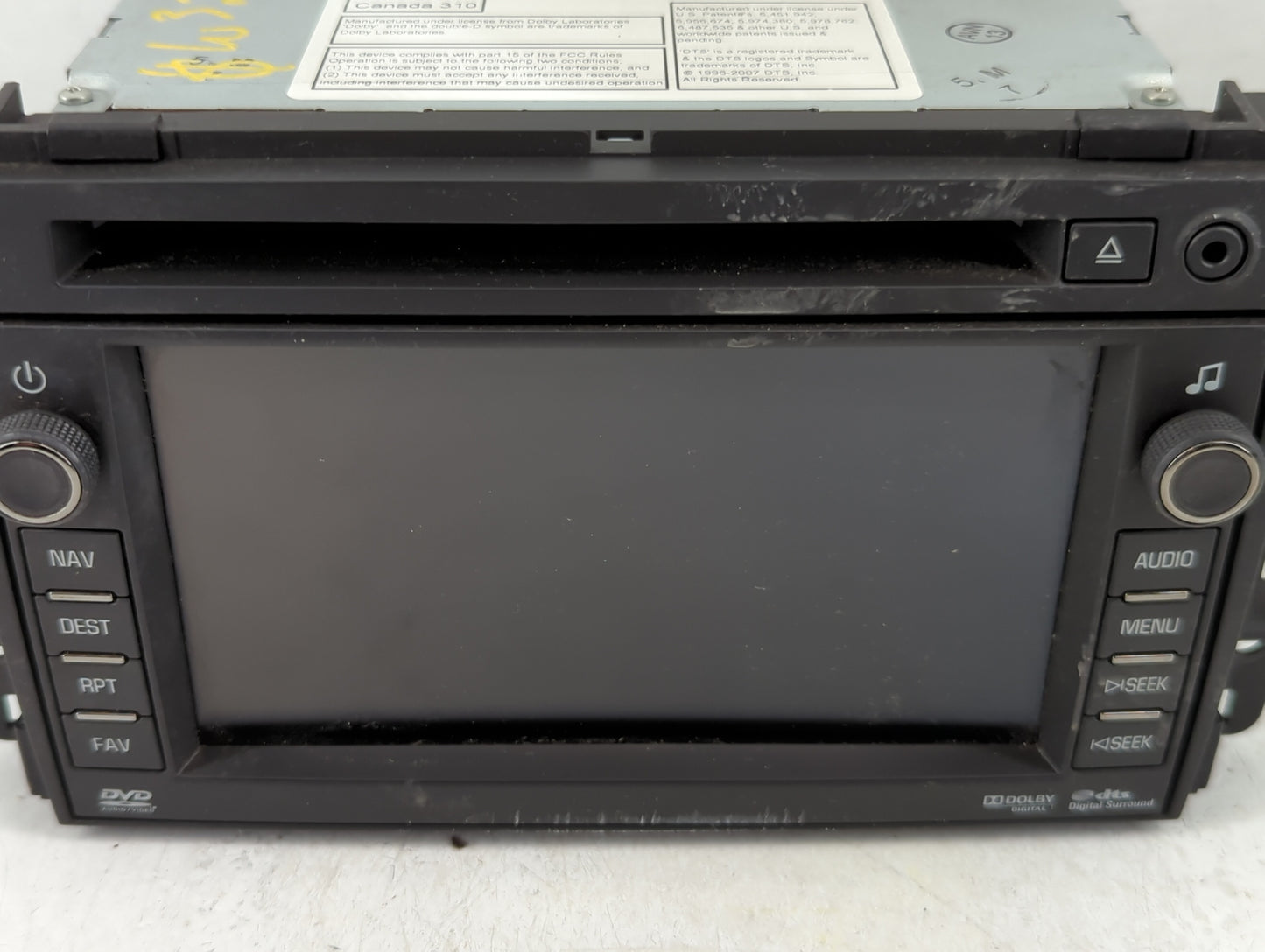 2010 Gmc Yukon Xl 1500 Radio AM FM Cd Player Receiver Replacement P/N:25966513 Fits OEM Used Auto Parts - Oemusedautoparts1.