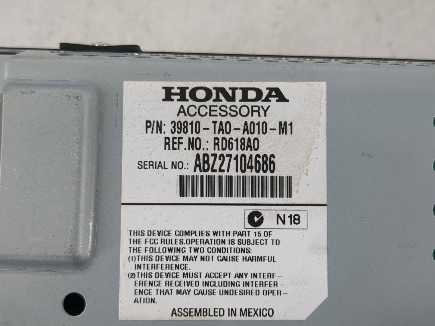 2010-2012 Honda Accord Information Display Screen - Oemusedautoparts1.com