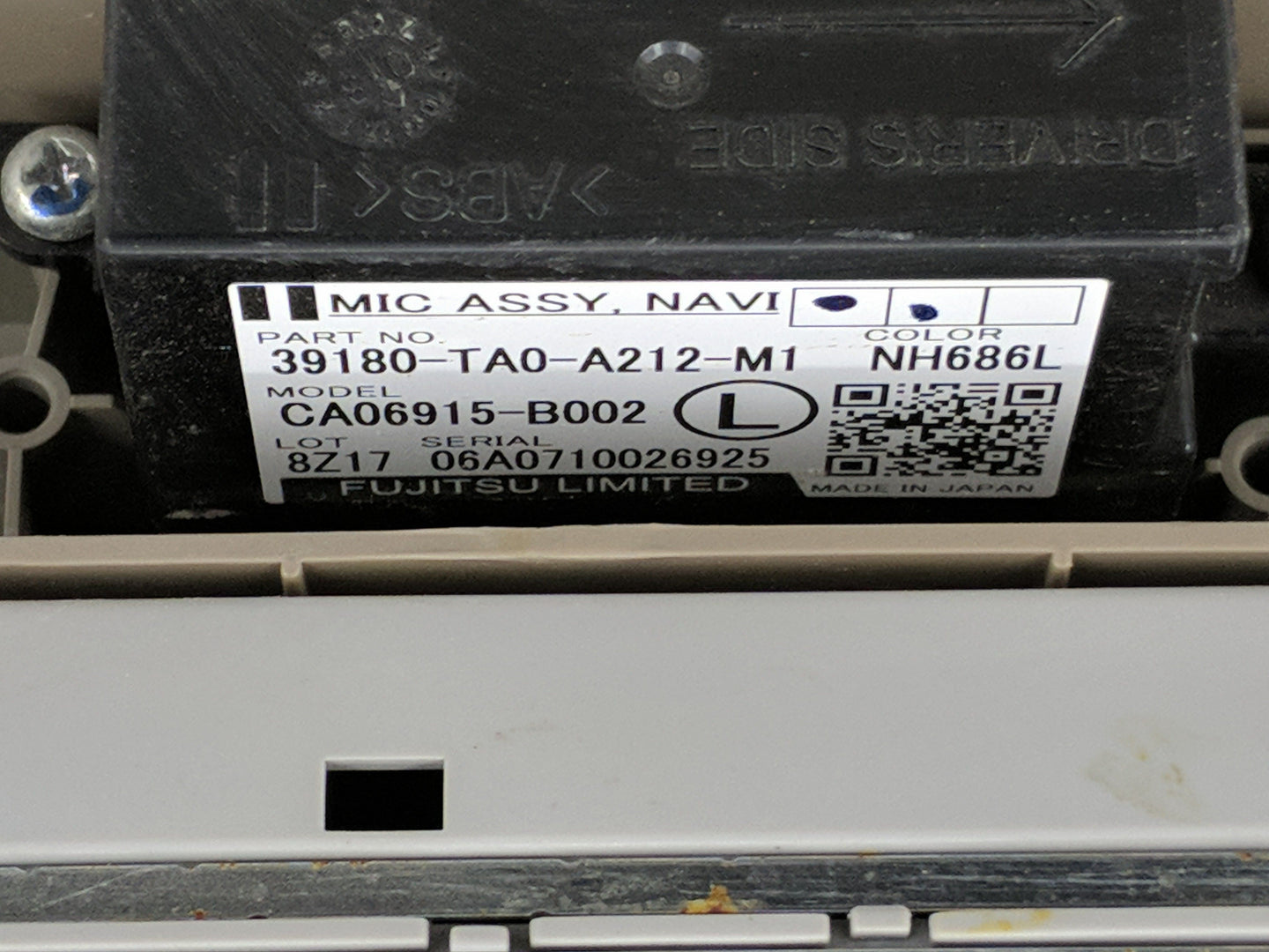 2008-2012 Honda Accord Overhead Roof Console 1239564 - Oemusedautoparts1.com