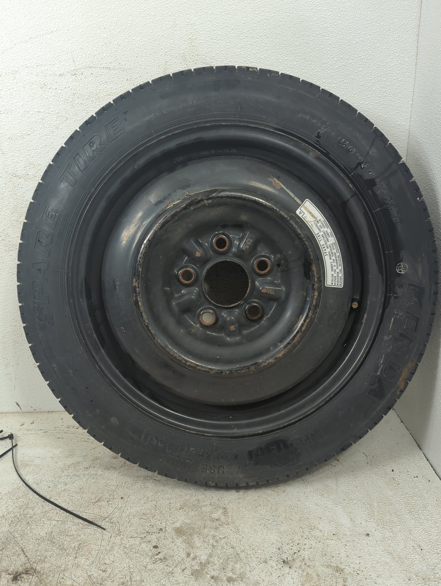 2008-2012 Honda Accord Spare Donut Tire Wheel Rim Oem 1280429 - Oemusedautoparts1.com