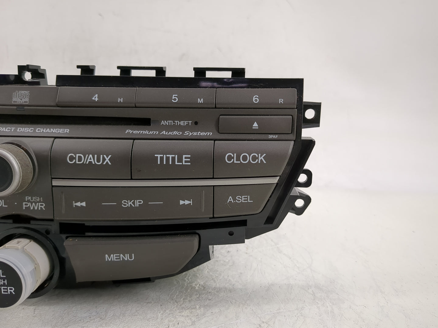 2010 Honda Accord Radio AM FM Cd Player Receiver Replacement P/N:39100-TA0-L610-M1 Fits OEM Used Auto Parts - Oemusedautopar