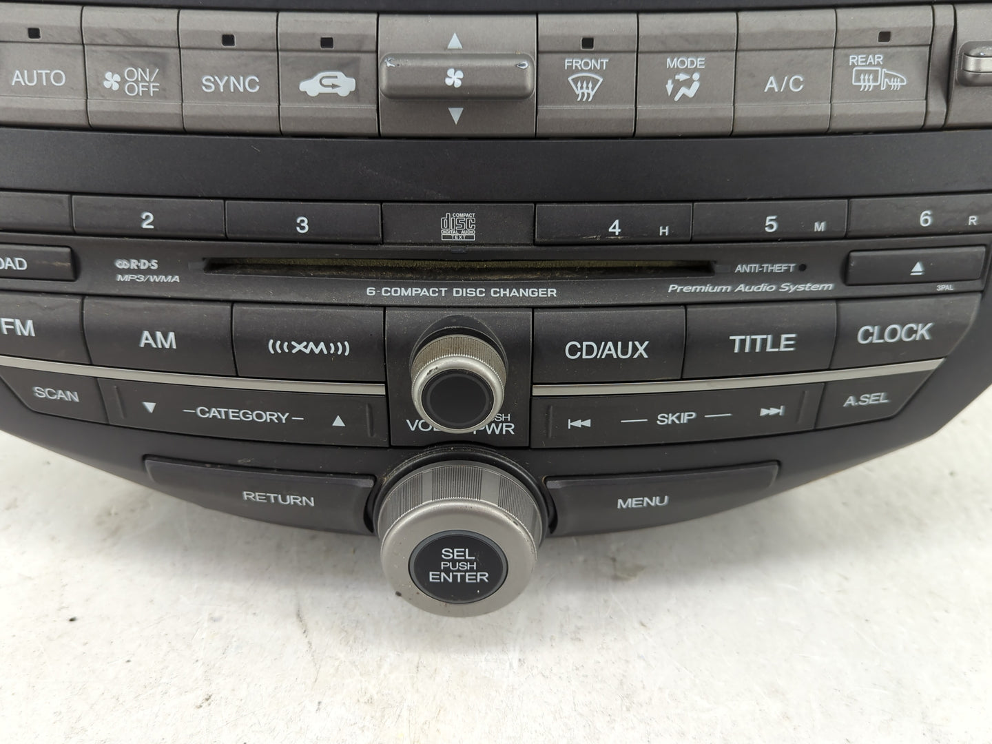 2010-2012 Honda Accord Radio AM FM Cd Player Receiver Replacement P/N:39100-TE0-L621-M1 Fits Fits 2010 2011 2012 OEM Used Au