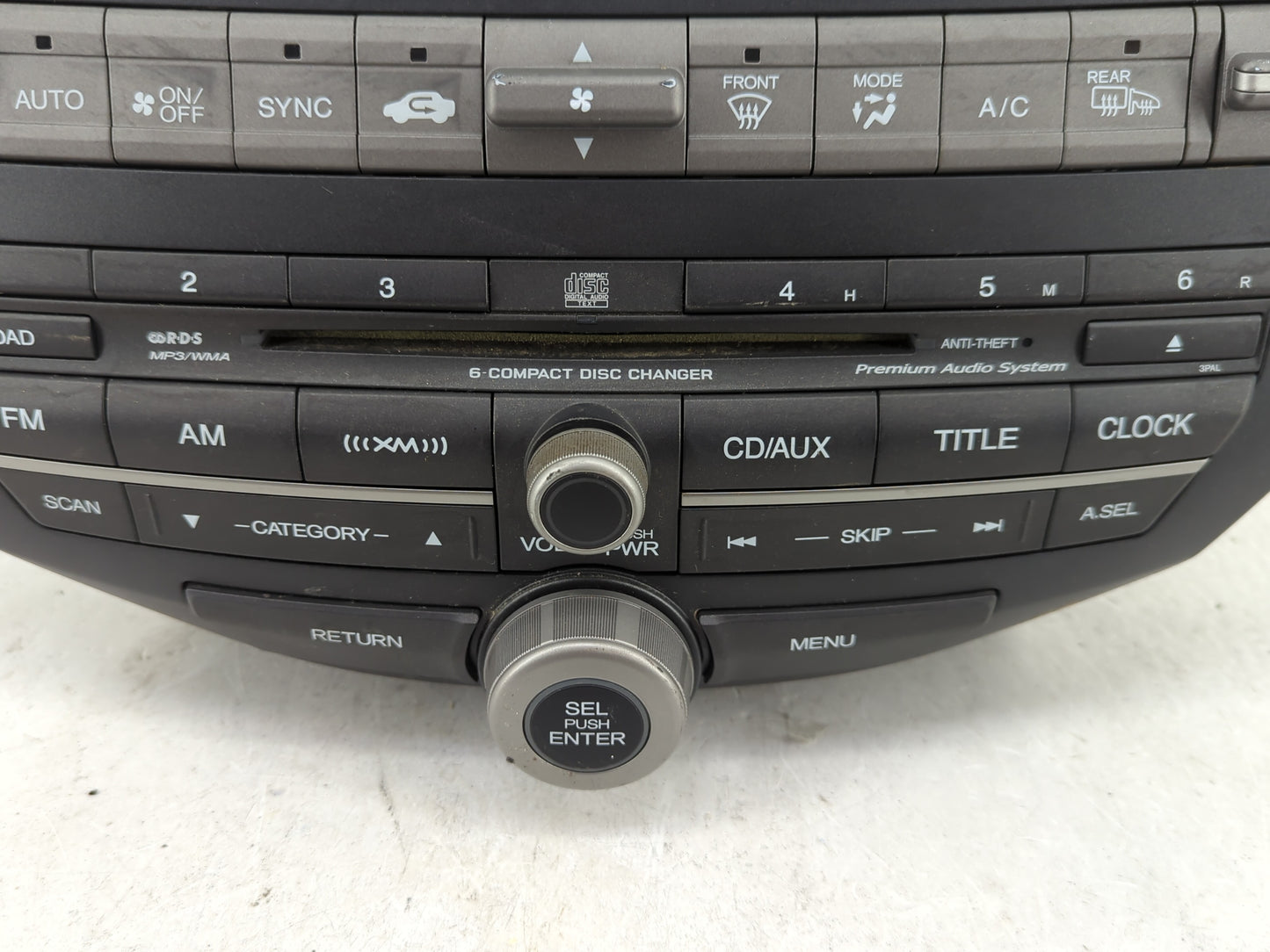 2010-2012 Honda Accord Radio AM FM Cd Player Receiver Replacement P/N:39100-TE0-L621-M1 Fits Fits 2010 2011 2012 OEM Used Au