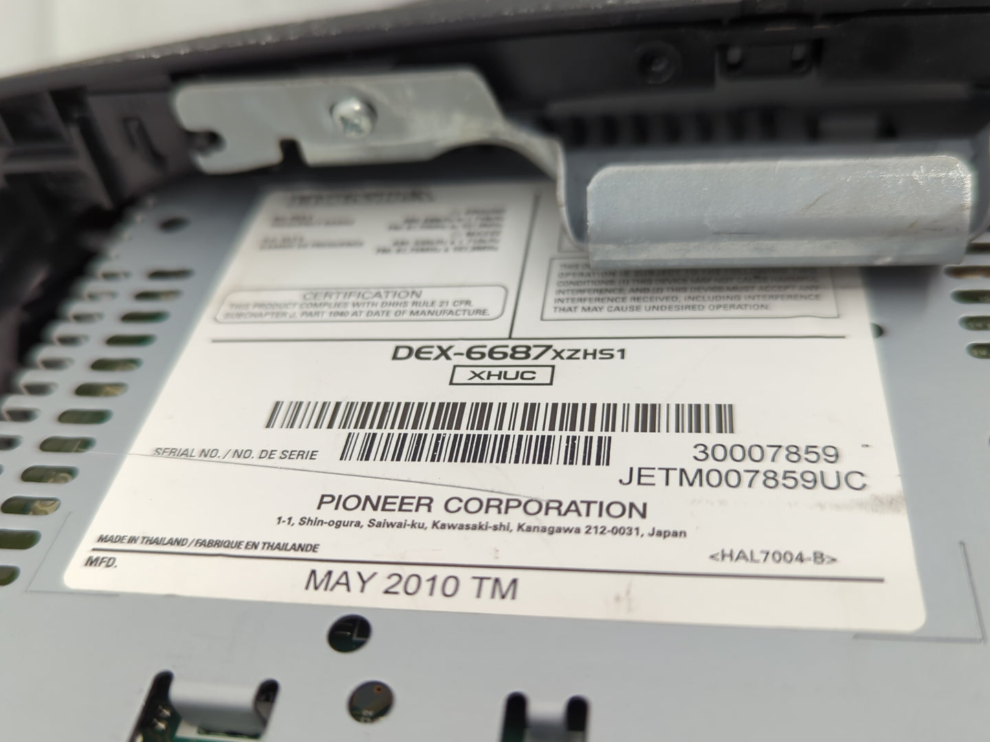 2010-2012 Honda Accord Radio AM FM Cd Player Receiver Replacement P/N:39100-TE0-L621-M1 Fits Fits 2010 2011 2012 OEM Used Au