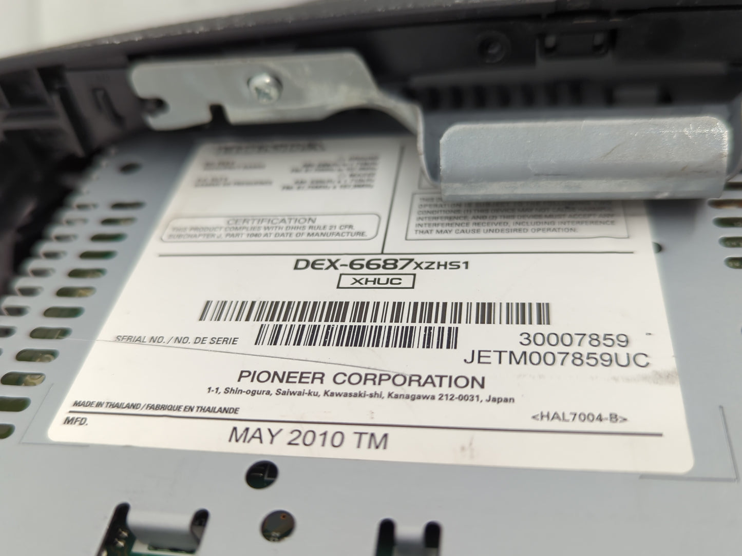 2010-2012 Honda Accord Radio AM FM Cd Player Receiver Replacement P/N:39100-TE0-L621-M1 Fits Fits 2010 2011 2012 OEM Used Au
