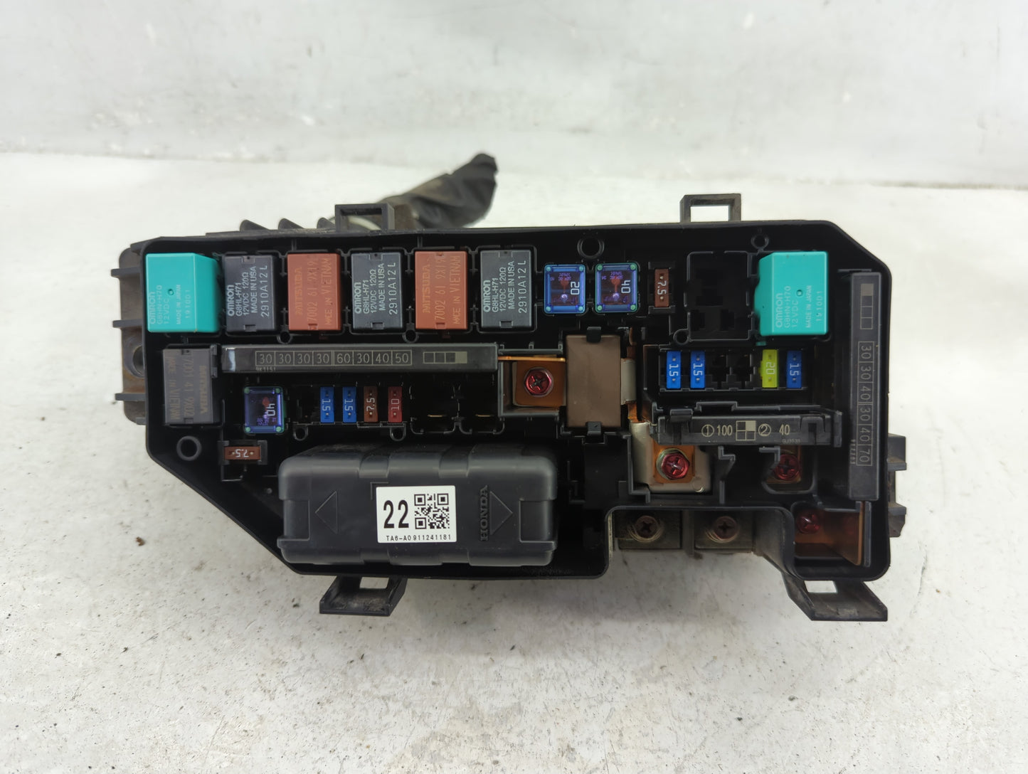 2008-2012 Honda Accord Fusebox Fuse Box Panel Relay Module P/N:32120TE1A01 Fits Fits 2008 2009 2010 2011 2012 OEM Used Auto 