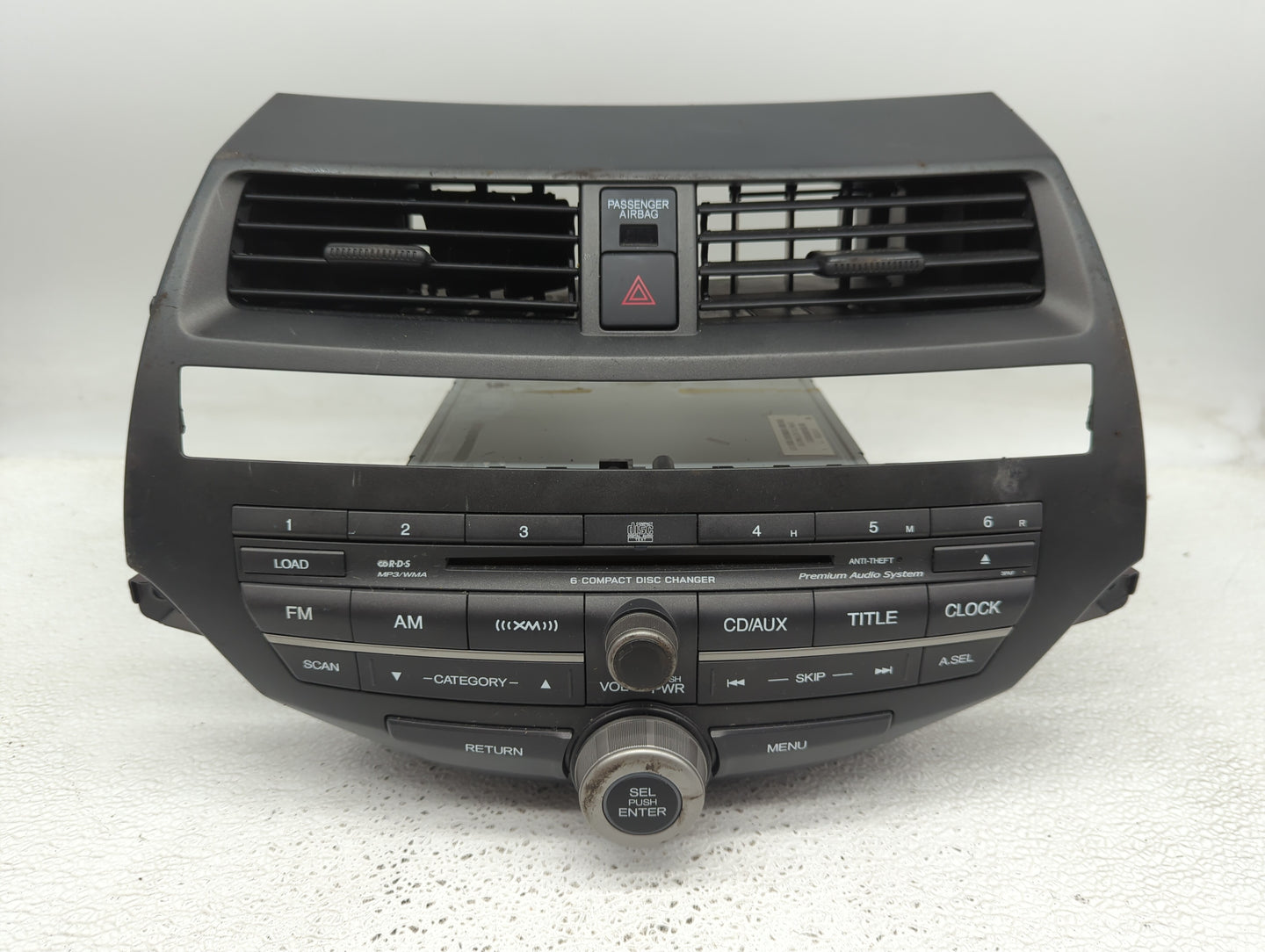 2010-2012 Honda Accord Radio AM FM Cd Player Receiver Replacement Fits Fits 2010 2011 2012 OEM Used Auto Parts - Oemusedauto