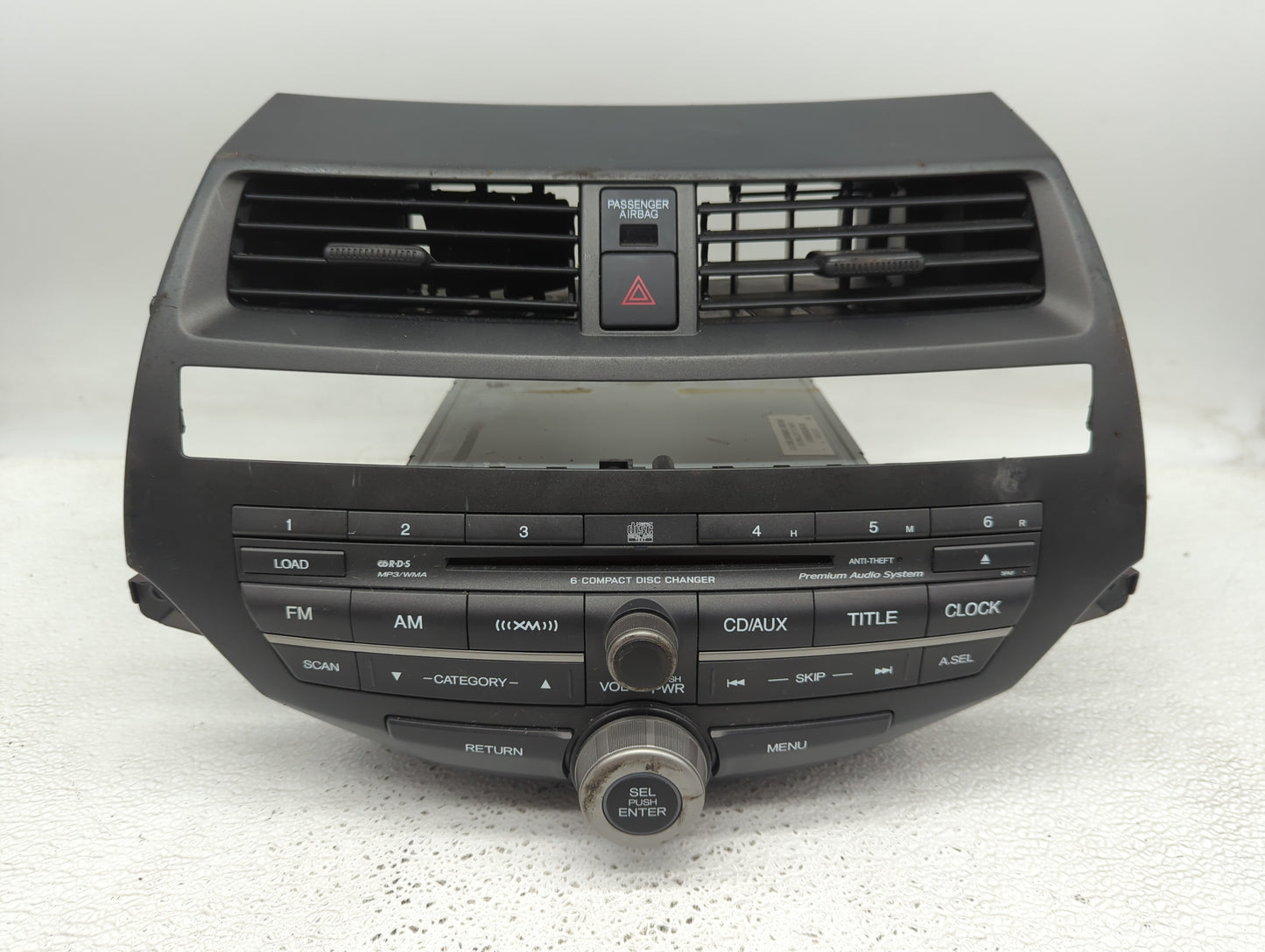 2010-2012 Honda Accord Radio AM FM Cd Player Receiver Replacement Fits Fits 2010 2011 2012 OEM Used Auto Parts - Oemusedauto