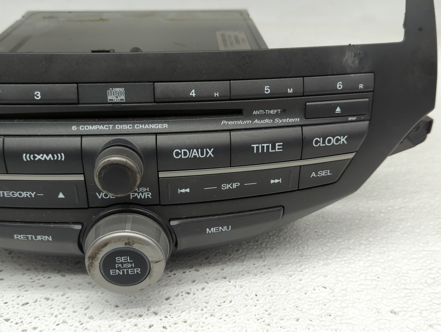 2010-2012 Honda Accord Radio AM FM Cd Player Receiver Replacement Fits Fits 2010 2011 2012 OEM Used Auto Parts - Oemusedauto