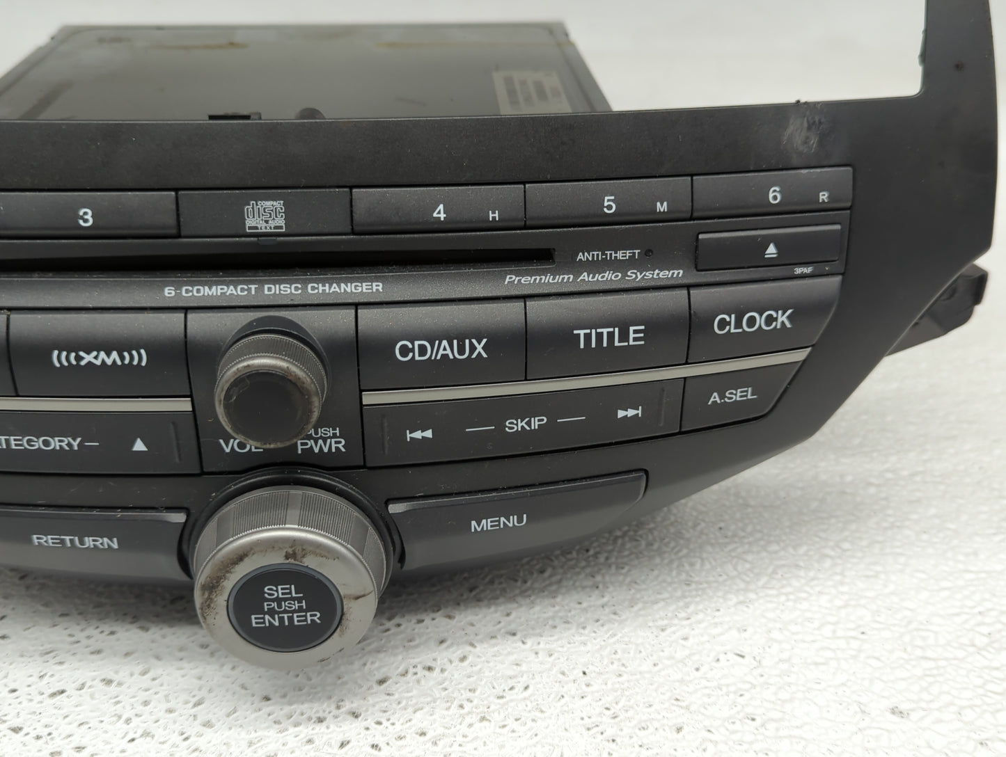 2010-2012 Honda Accord Radio AM FM Cd Player Receiver Replacement Fits Fits 2010 2011 2012 OEM Used Auto Parts - Oemusedauto