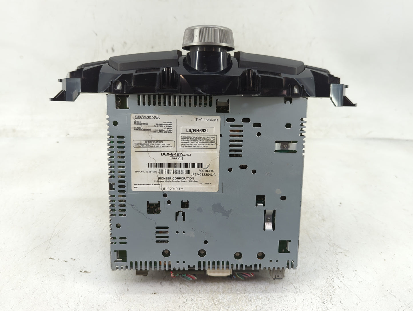 2010-2012 Honda Accord Radio AM FM Cd Player Receiver Replacement Fits Fits 2010 2011 2012 OEM Used Auto Parts - Oemusedauto