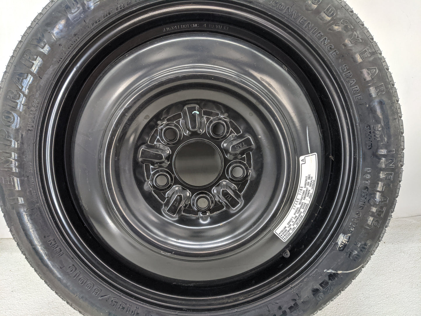2008-2012 Honda Accord Spare Donut Tire Wheel Rim Oem - Oemusedautoparts1.com