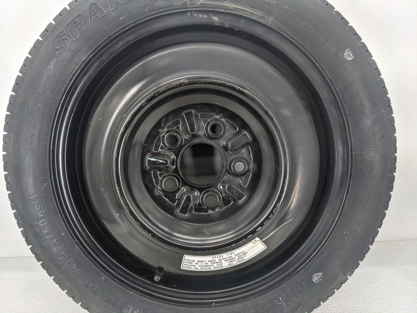2008-2012 Honda Accord Spare Donut Tire Wheel Rim Oem 1420856 - Oemusedautoparts1.com