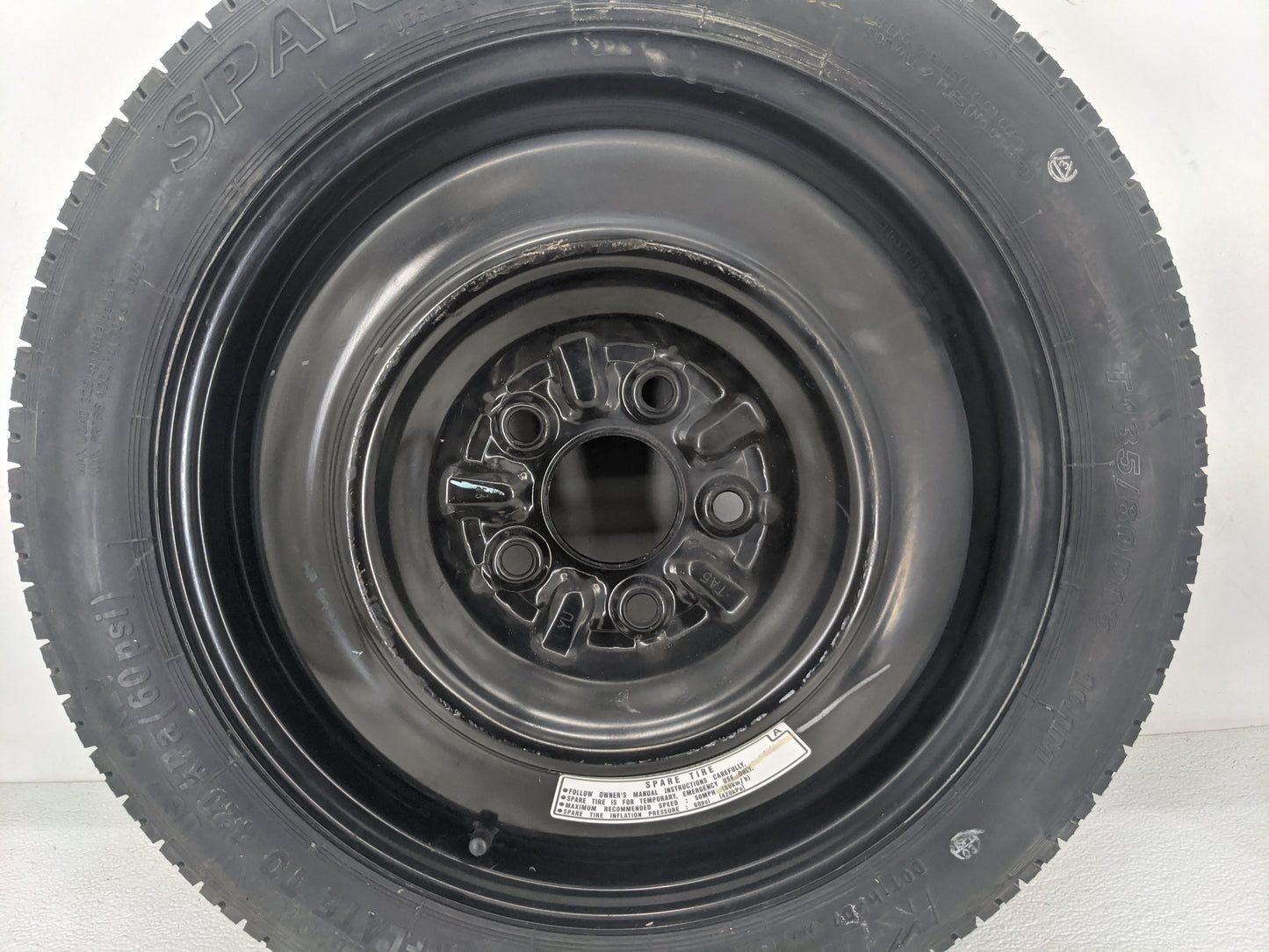 2008-2012 Honda Accord Spare Donut Tire Wheel Rim Oem 1420856 - Oemusedautoparts1.com
