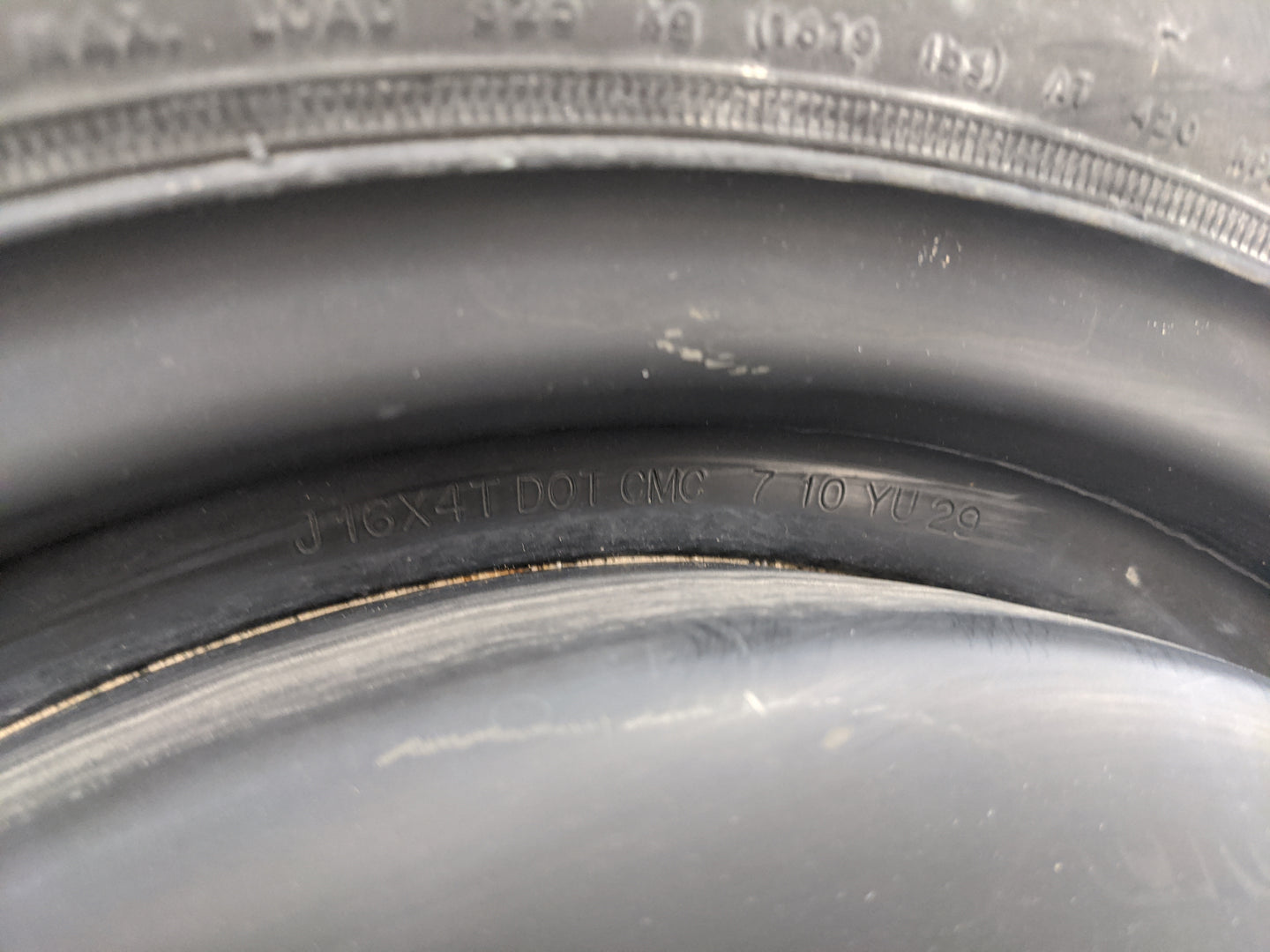 2008-2012 Honda Accord Spare Donut Tire Wheel Rim Oem - Oemusedautoparts1.com