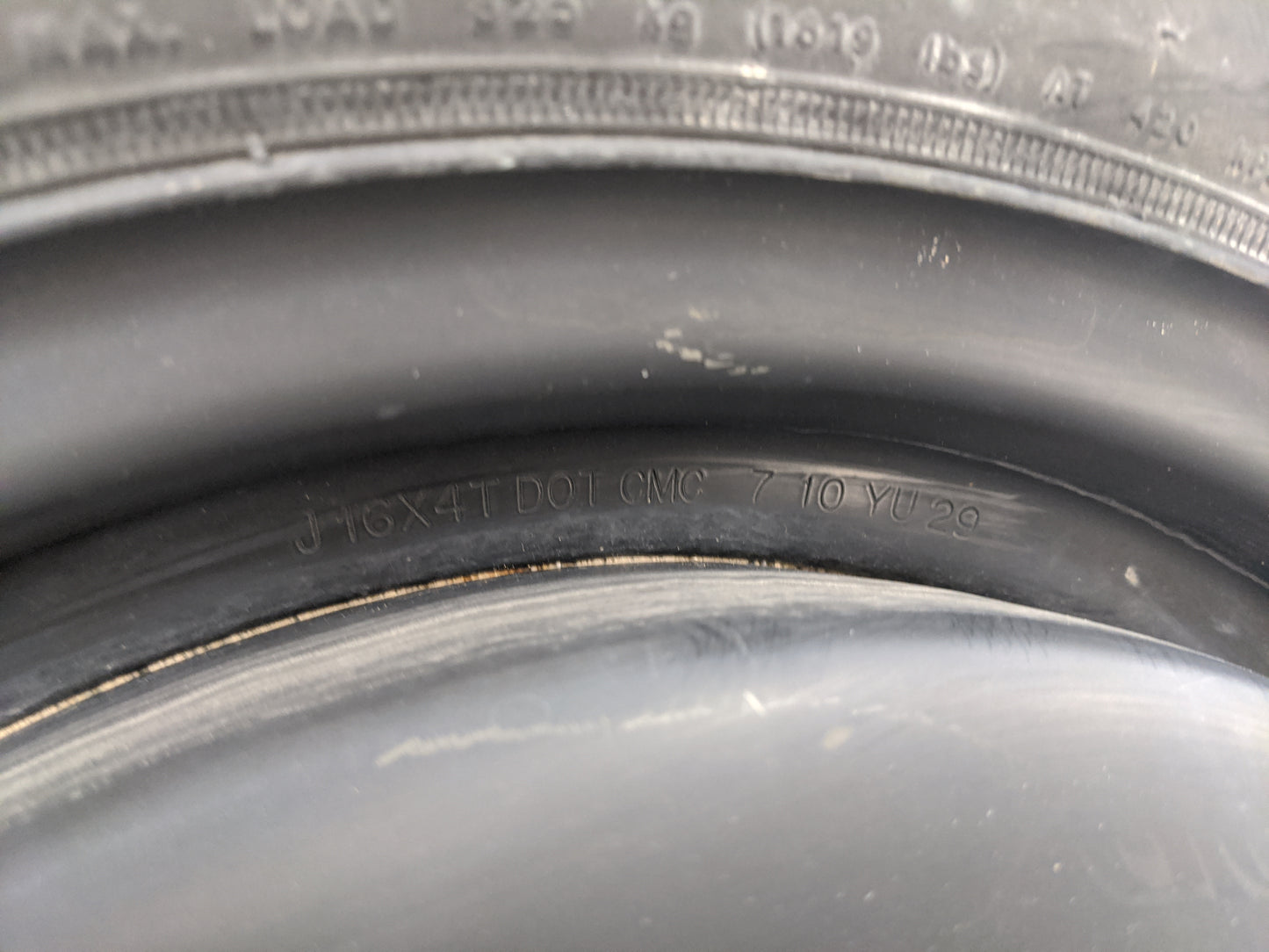 2008-2012 Honda Accord Spare Donut Tire Wheel Rim Oem - Oemusedautoparts1.com