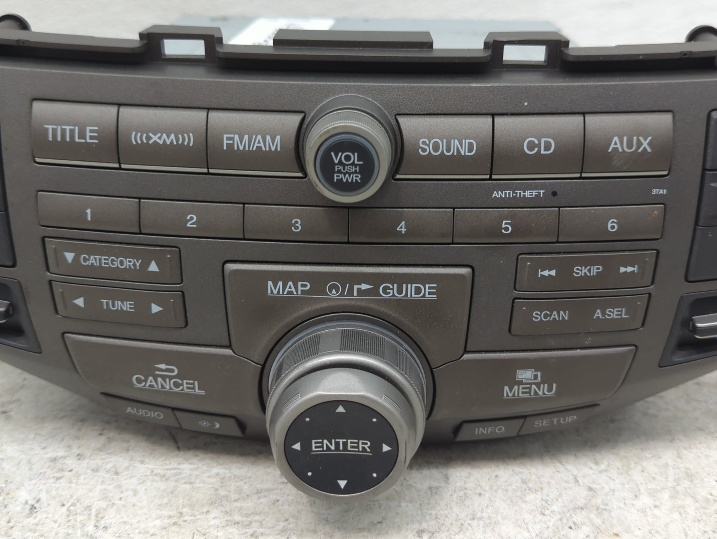 2010 Honda Accord Radio AM FM Cd Player Receiver Replacement P/N:39101-TA0-A920-M1 GEX-3617XMZH Fits OEM Used Auto Parts - O