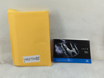 2010 Honda Accord Owners Manual Book Guide P/N:31TA5620 00X31-TA5-6201 OEM Used Auto Parts - Oemusedautoparts1.com
