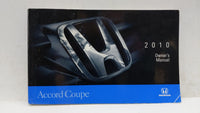 2010 Honda Accord Owners Manual Book Guide OEM Used Auto Parts - Oemusedautoparts1.com
