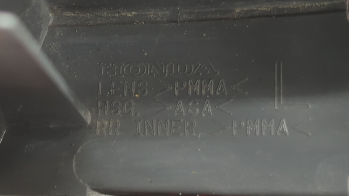 2010 Honda Accord Tail Light Assembly Driver Left OEM Fits OEM Used Auto Parts - Oemusedautoparts1.com