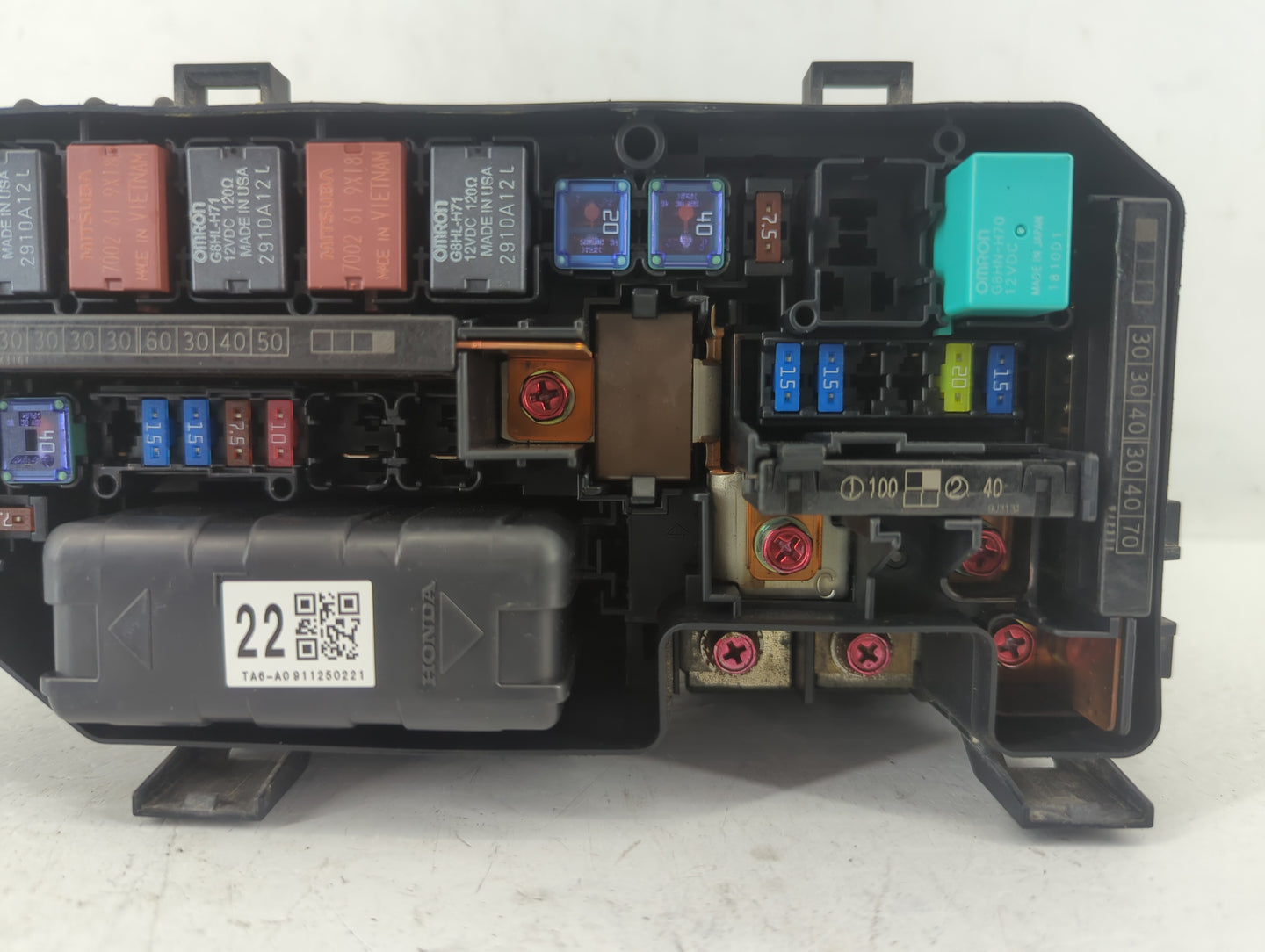 2008-2012 Honda Accord Fusebox Fuse Box Panel Relay Module Fits Fits 2008 2009 2010 2011 2012 OEM Used Auto Parts - Oemuseda