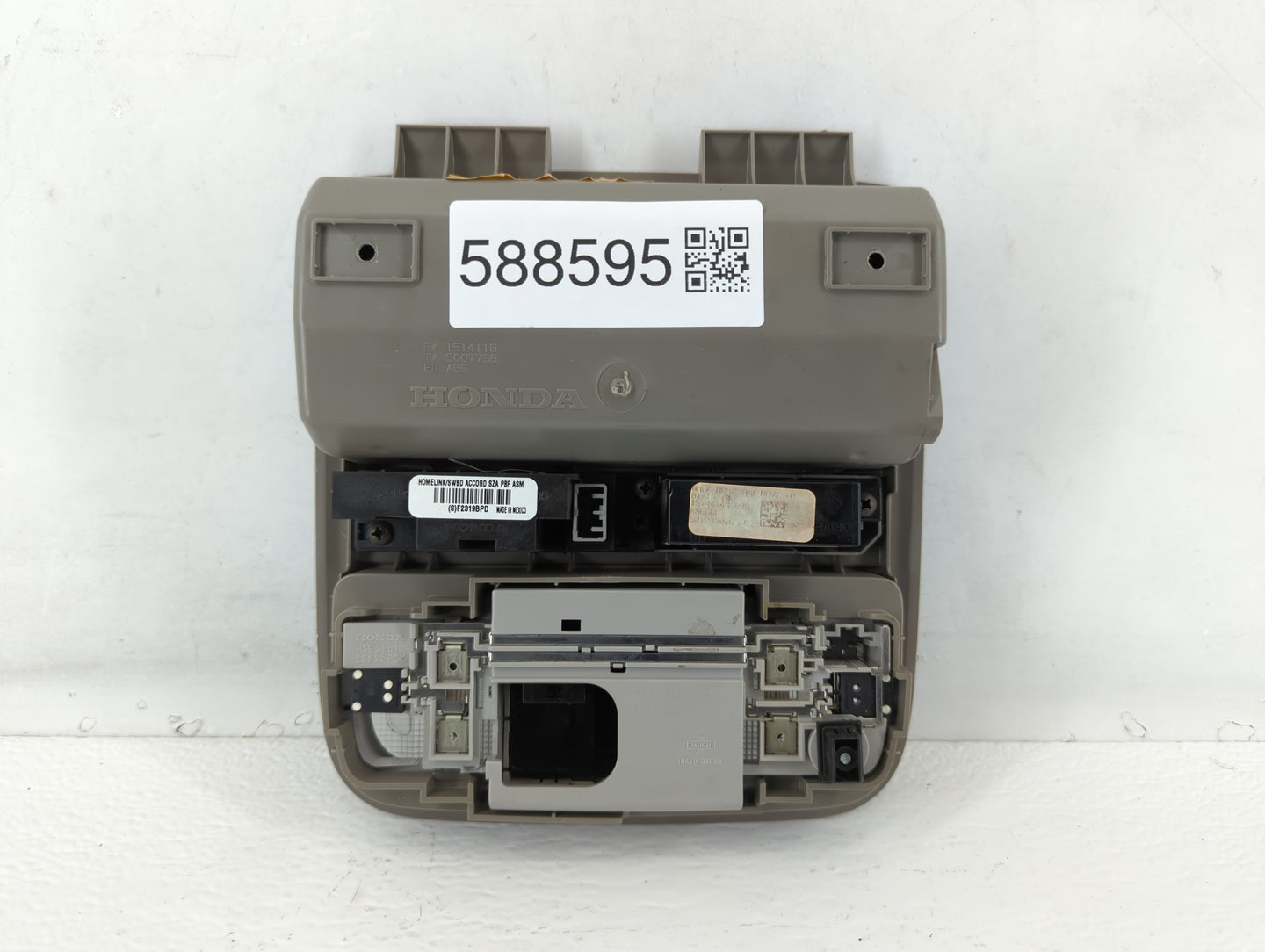 2008-2012 Honda Accord Overhead Roof Console 588595 - Oemusedautoparts1.com