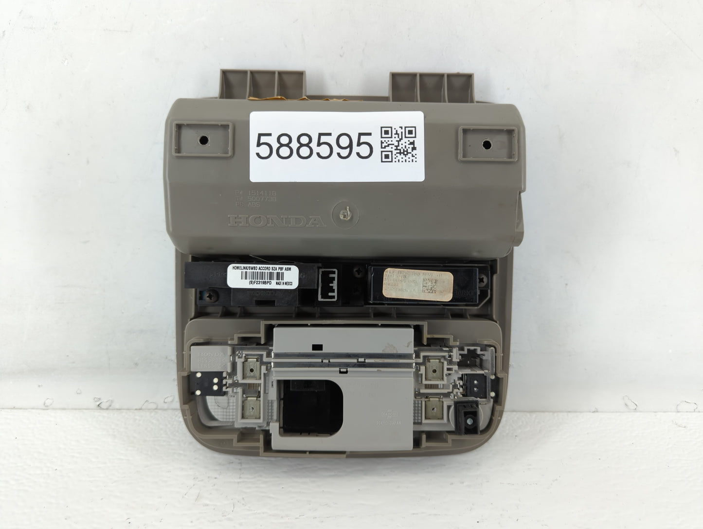 2008-2012 Honda Accord Overhead Roof Console 588595 - Oemusedautoparts1.com