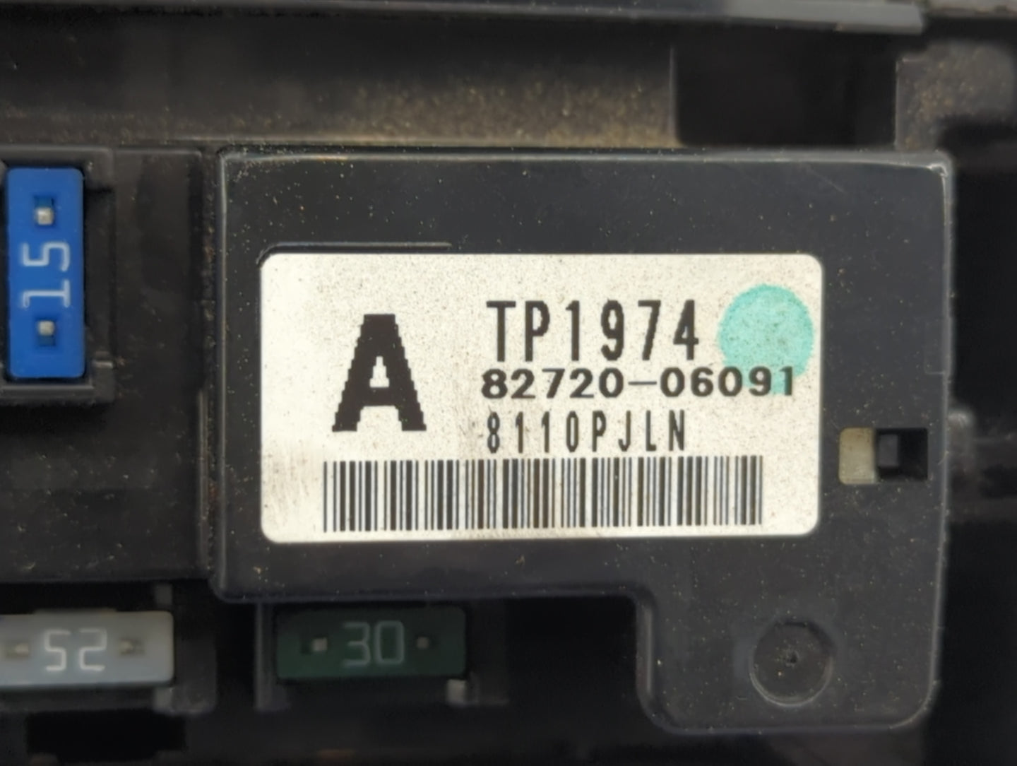 2008-2012 Honda Accord Fusebox Fuse Box Panel Relay Module P/N:TA0-A0 0179R1616 Fits Fits 2008 2009 2010 2011 2012 OEM Used 