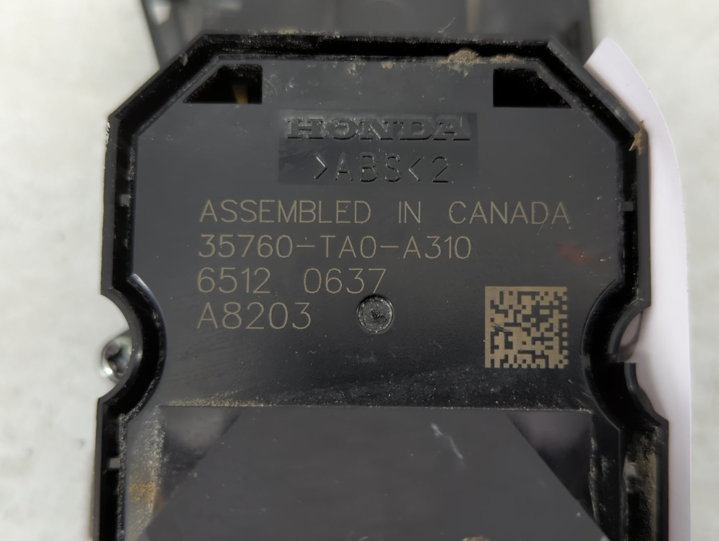 2008-2012 Honda Accord Master Power Window Switch Replacement Driver Side Left P/N:6512 0637 35760-TA0-A310 Fits OEM Used Au