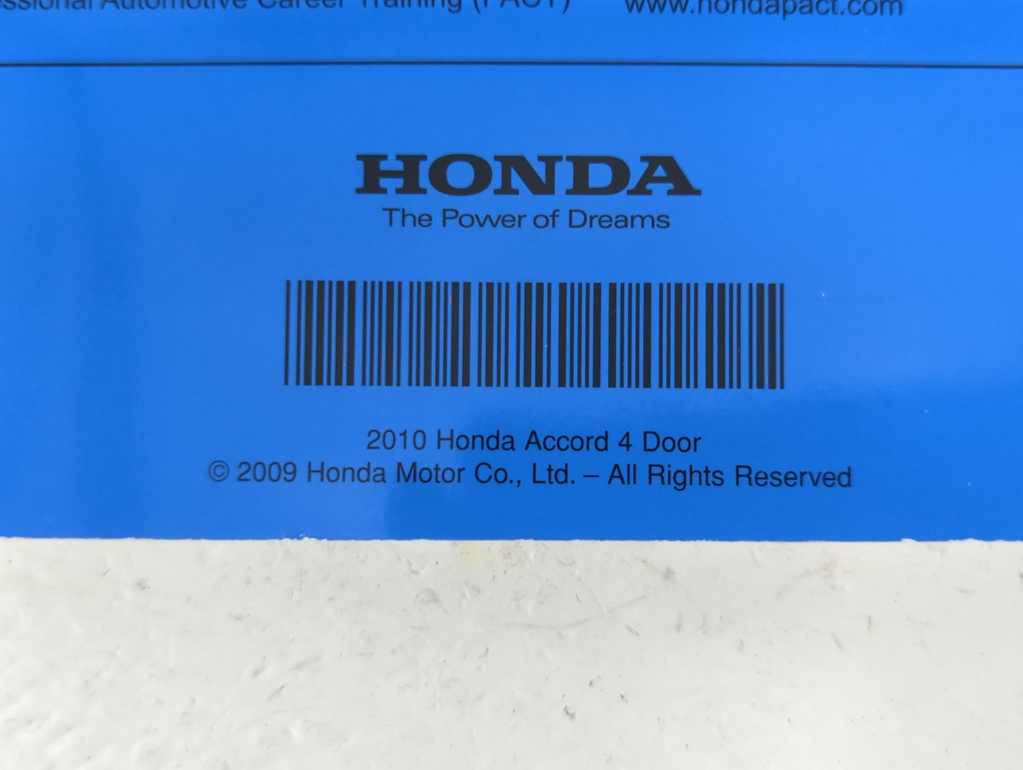2010 Honda Accord Owners Manual Book Guide P/N:00X31-TA5-6201 OEM Used Auto Parts - Oemusedautoparts1.com