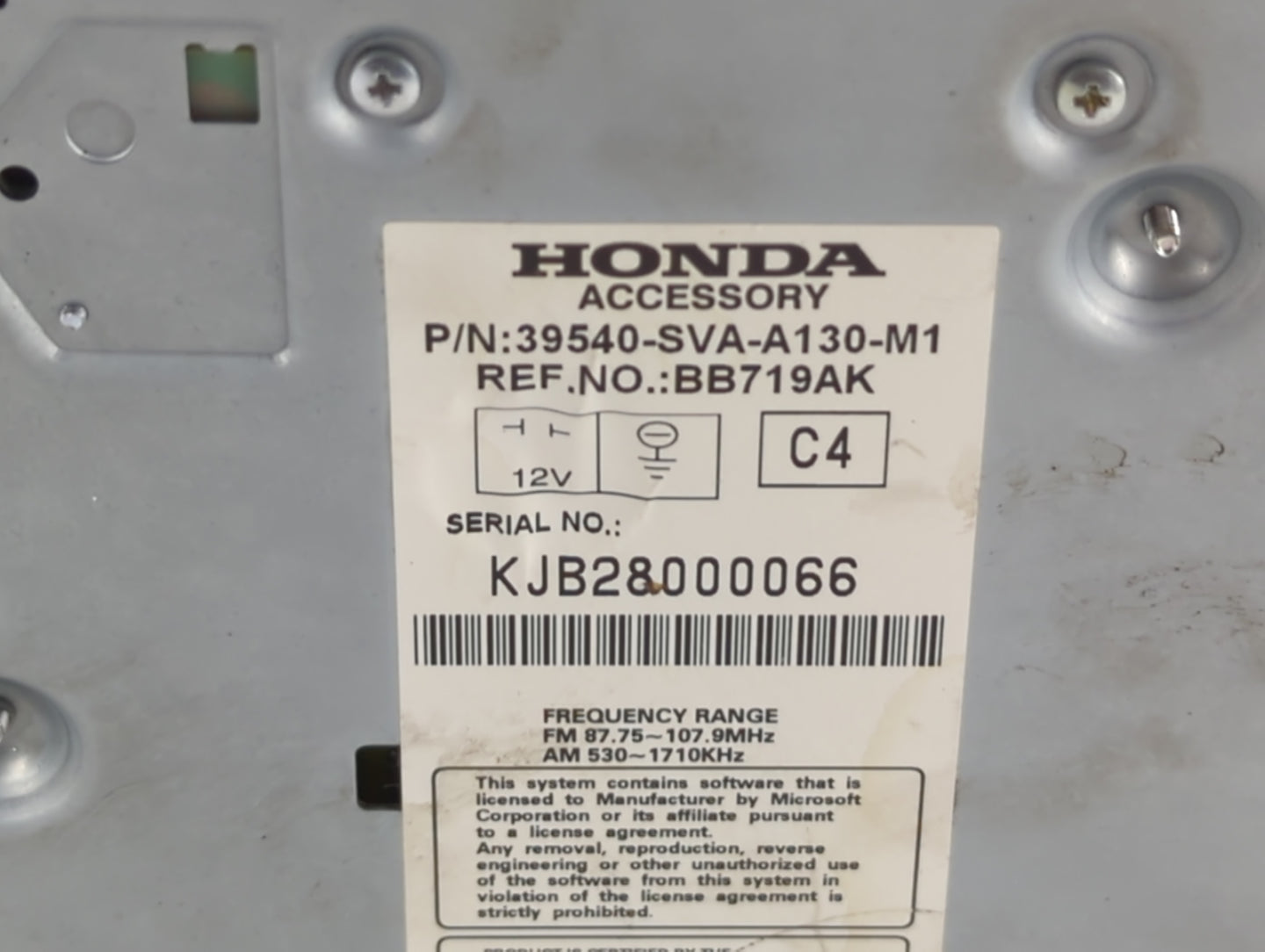 2010-2011 Honda Civic Information Display Screen - Oemusedautoparts1.com