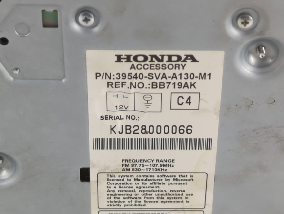 2010-2011 Honda Civic Information Radio Display Screen - Oemusedautoparts1.com