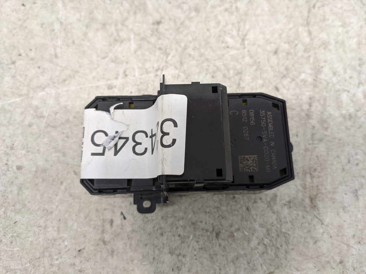 2010 Honda Civic Master Power Window Switch Replacement Driver Side Left P/N:35750-SVA-C020-M1 Fits OEM Used Auto Parts - Oe