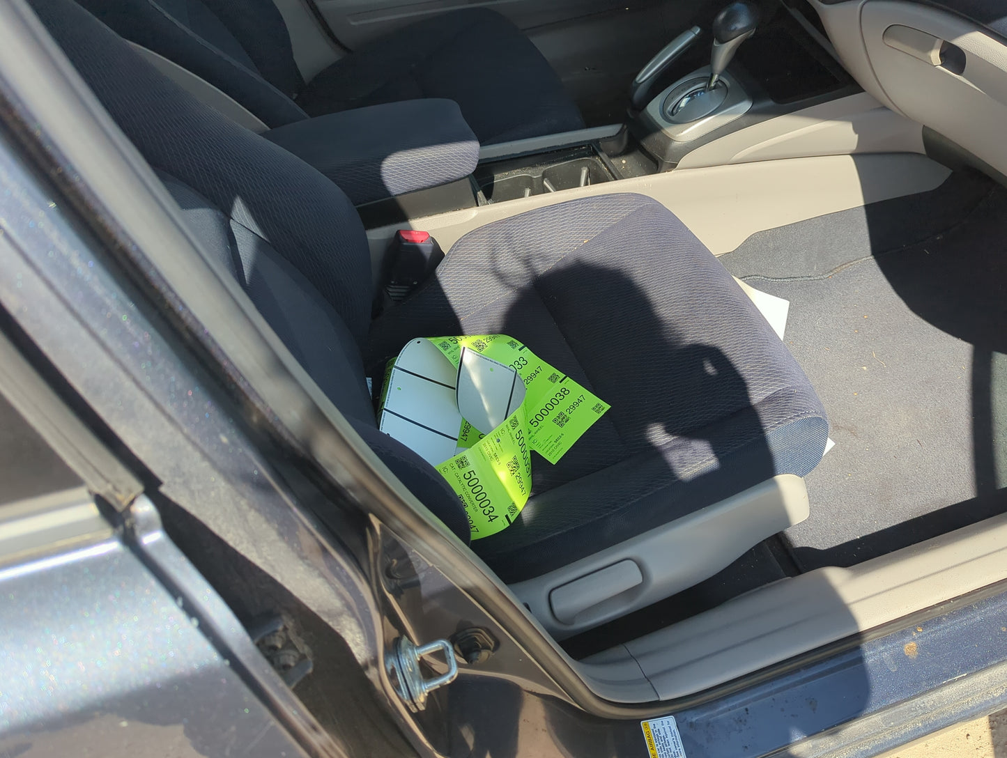 2006-2011 Honda Civic Passenger Front Seat Oem 5012108 - Oemusedautoparts1.com