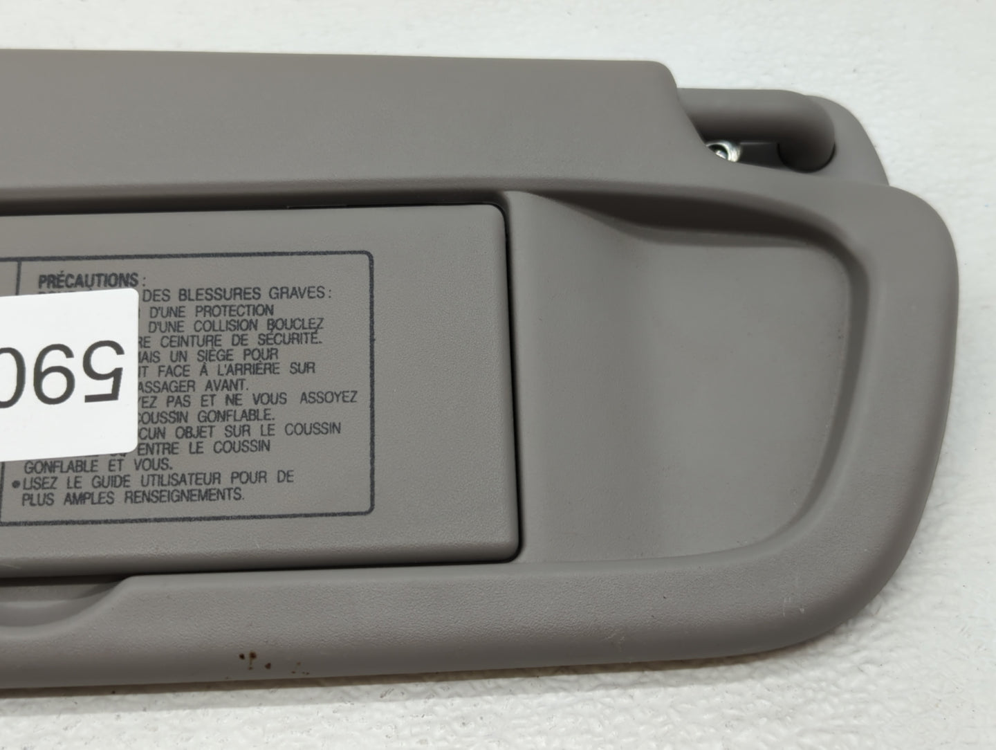 2006-2011 Honda Civic Sun Visor Shade Replacement Passenger Right Mirror Fits Fits 2006 2007 2008 2009 2010 2011 OEM Used Au