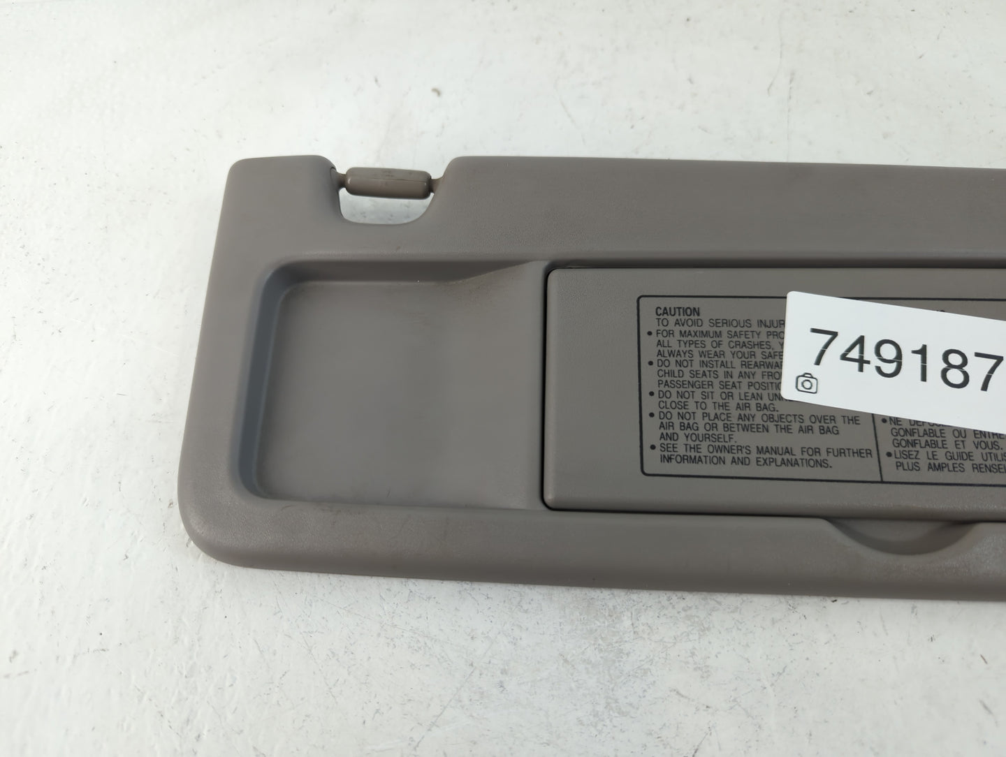 2006-2011 Honda Civic Sun Visor Shade Replacement Passenger Right Mirror Fits Fits 2006 2007 2008 2009 2010 2011 OEM Used Au