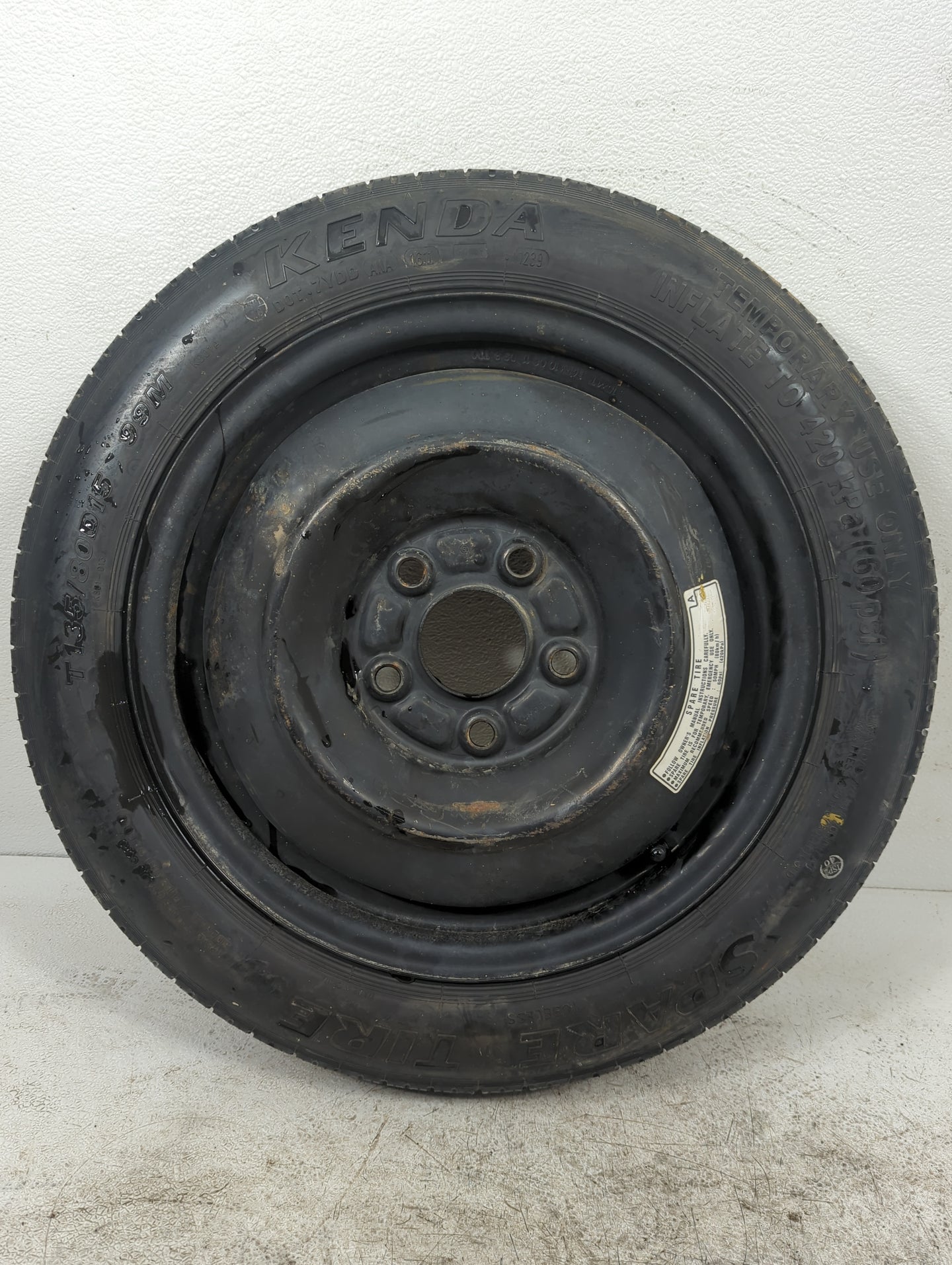 2006-2015 Honda Civic Spare Donut Tire Wheel Rim Oem 878545 - Oemusedautoparts1.com
