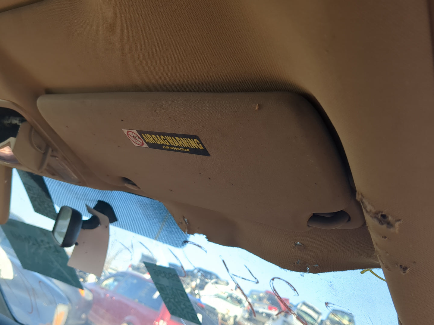 2010-2011 Honda Cr-V Sun Visor Shade Replacement Passenger Right Mirror Fits Fits 2010 2011 OEM Used Auto Parts - Oemusedaut