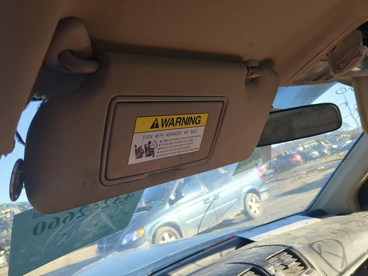 2010-2011 Honda Cr-V Sun Visor Shade Replacement Driver Left Mirror Fits Fits 2010 2011 OEM Used Auto Parts - Oemusedautopar