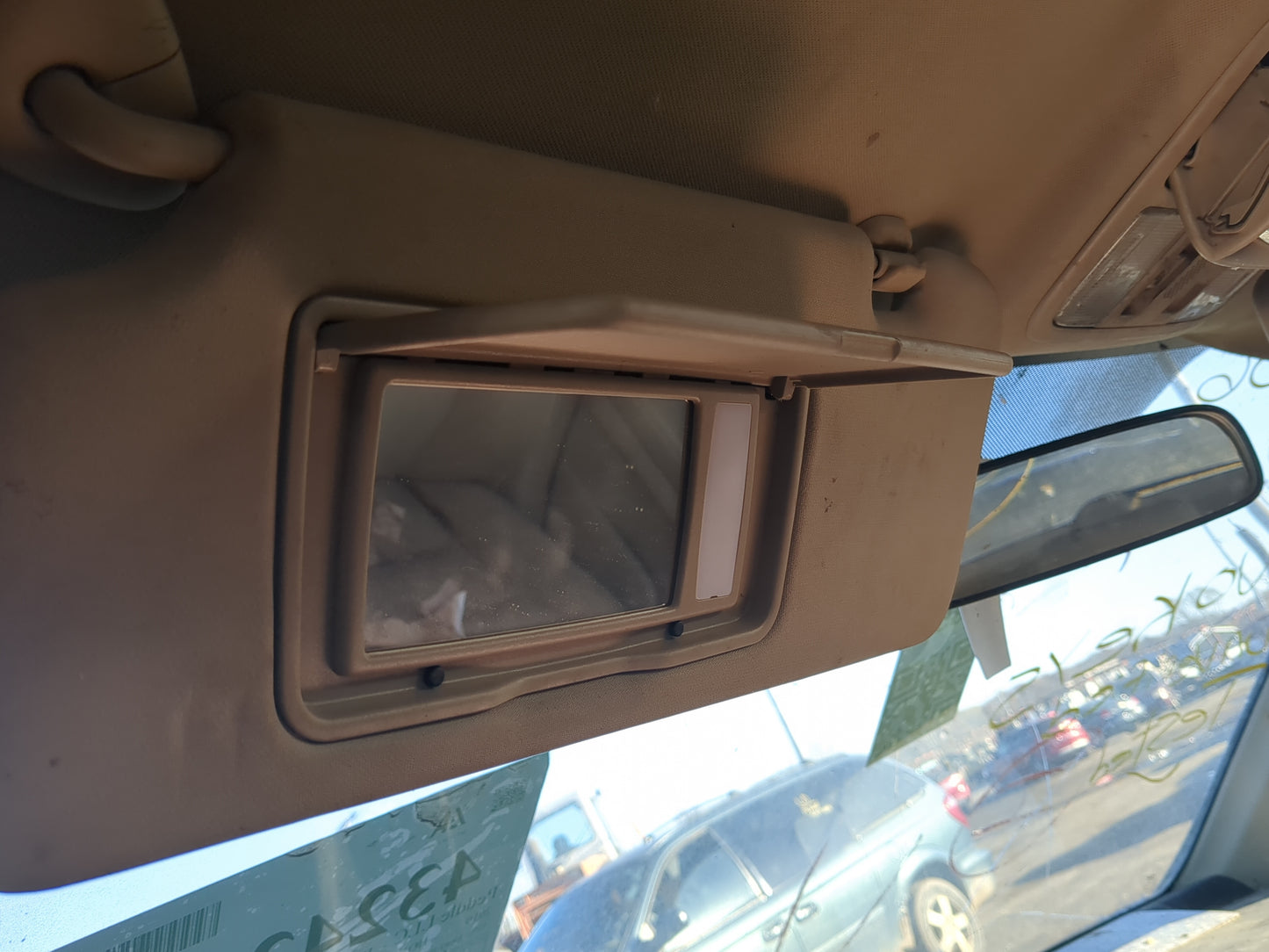 2010-2011 Honda Cr-V Sun Visor Shade Replacement Driver Left Mirror Fits Fits 2010 2011 OEM Used Auto Parts - Oemusedautopar